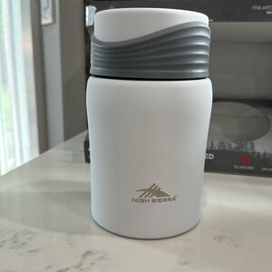 High Sierra 24oz vacuum insulated stainless steel food jar white NWOT